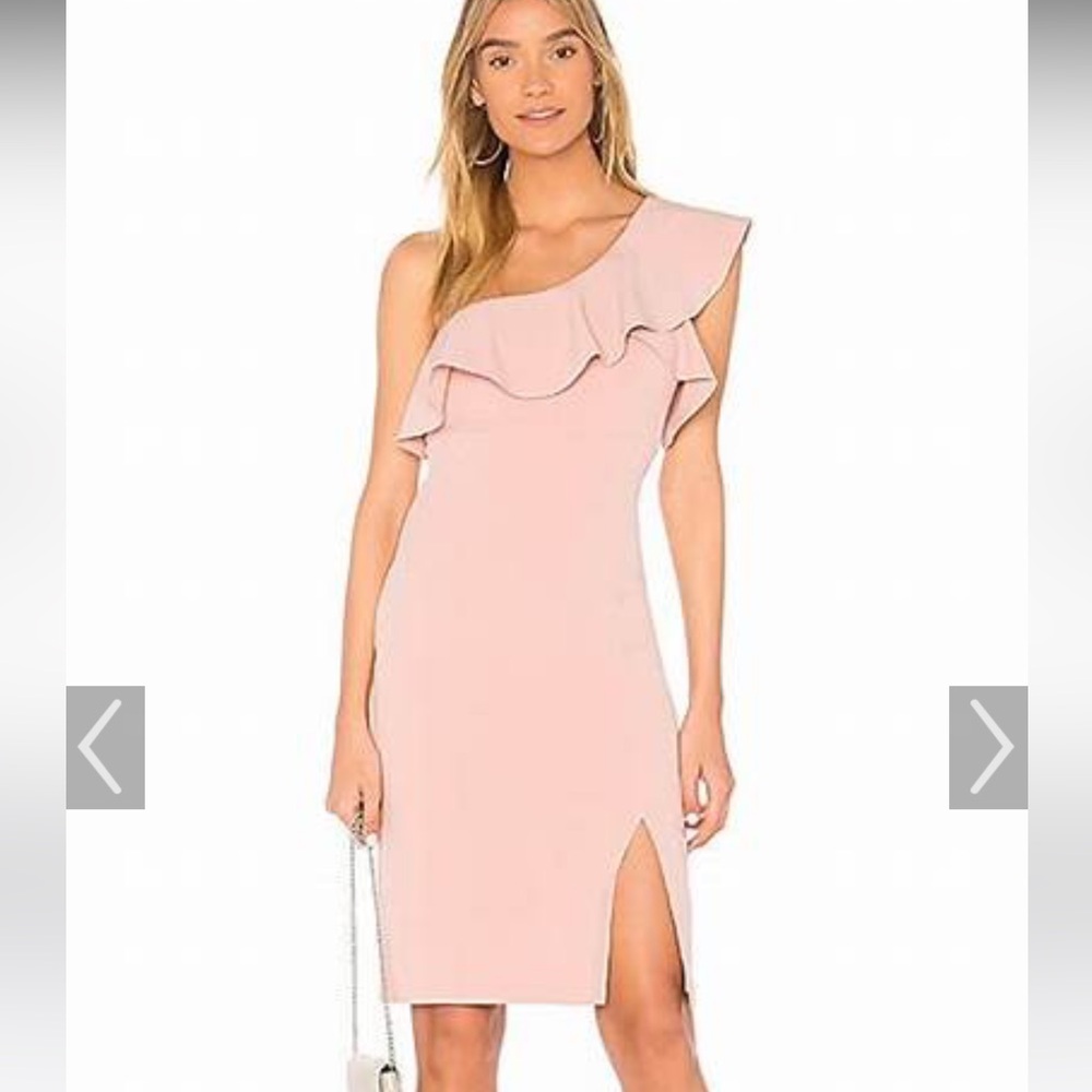 Bardot ruffle dress